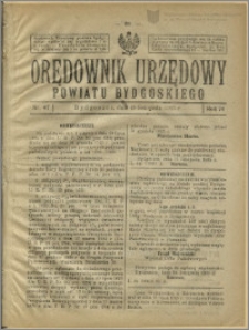 Orędownik Urzędowy Powiatu Bydgoskiego, 1925, nr 47