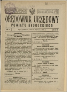 Orędownik Urzędowy Powiatu Bydgoskiego, 1926, nr 1