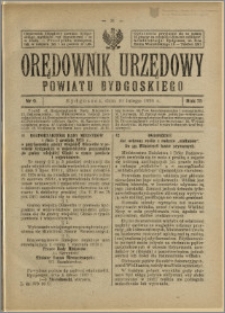 Orędownik Urzędowy Powiatu Bydgoskiego, 1926, nr 6