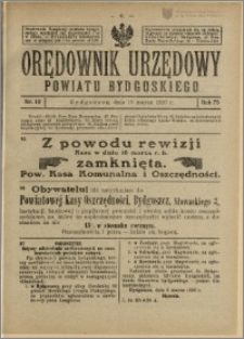 Orędownik Urzędowy Powiatu Bydgoskiego, 1926, nr 10