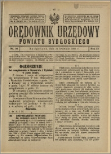 Orędownik Urzędowy Powiatu Bydgoskiego, 1926, nr 16