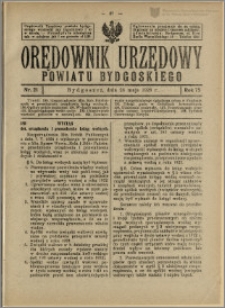 Orędownik Urzędowy Powiatu Bydgoskiego, 1926, nr 21