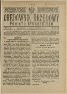 Orędownik Urzędowy Powiatu Bydgoskiego, 1926, nr 34