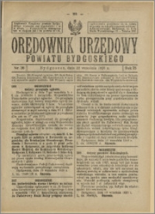 Orędownik Urzędowy Powiatu Bydgoskiego, 1926, nr 38