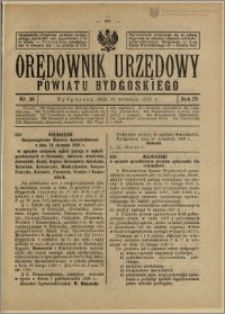 Orędownik Urzędowy Powiatu Bydgoskiego, 1926, nr 39