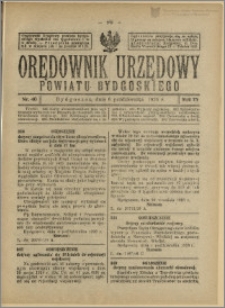 Orędownik Urzędowy Powiatu Bydgoskiego, 1926, nr 40