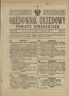 Orędownik Urzędowy Powiatu Bydgoskiego, 1926, nr 44