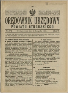 Orędownik Urzędowy Powiatu Bydgoskiego, 1926, nr 47
