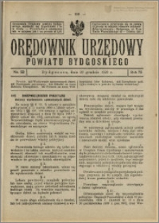 Orędownik Urzędowy Powiatu Bydgoskiego, 1926, nr 52