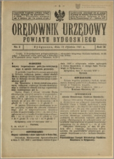 Orędownik Urzędowy Powiatu Bydgoskiego, 1927, nr 2