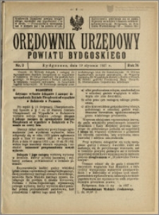 Orędownik Urzędowy Powiatu Bydgoskiego, 1927, nr 3