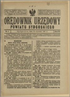 Orędownik Urzędowy Powiatu Bydgoskiego, 1927, nr 4