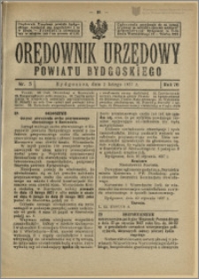 Orędownik Urzędowy Powiatu Bydgoskiego, 1927, nr 5