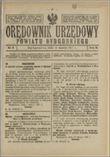 Orędownik Urzędowy Powiatu Bydgoskiego, 1927, nr 9