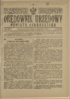 Orędownik Urzędowy Powiatu Bydgoskiego, 1927, nr 16