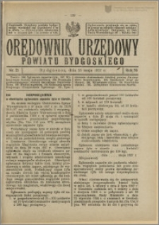 Orędownik Urzędowy Powiatu Bydgoskiego, 1927, nr 21