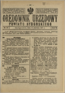 Orędownik Urzędowy Powiatu Bydgoskiego, 1927, nr 24