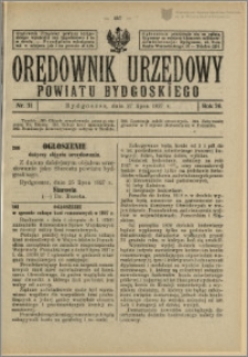 Orędownik Urzędowy Powiatu Bydgoskiego, 1927, nr 31