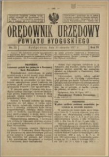 Orędownik Urzędowy Powiatu Bydgoskiego, 1927, nr 33
