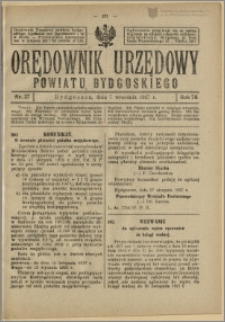 Orędownik Urzędowy Powiatu Bydgoskiego, 1927, nr 37