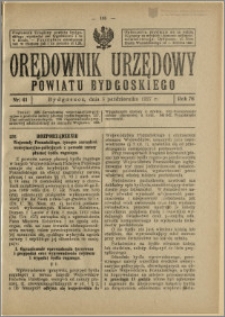 Orędownik Urzędowy Powiatu Bydgoskiego, 1927, nr 41