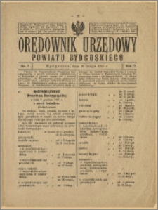 Orędownik Urzędowy Powiatu Bydgoskiego, 1928, nr 7