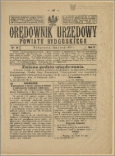 Orędownik Urzędowy Powiatu Bydgoskiego, 1928, nr 19