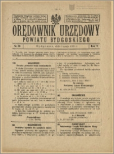 Orędownik Urzędowy Powiatu Bydgoskiego, 1928, nr 20