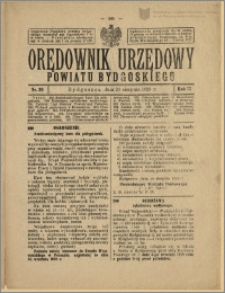 Orędownik Urzędowy Powiatu Bydgoskiego, 1928, nr 33