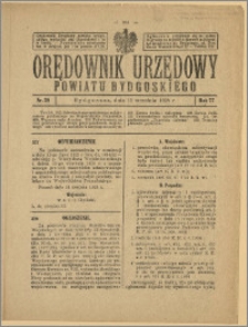 Orędownik Urzędowy Powiatu Bydgoskiego, 1928, nr 38