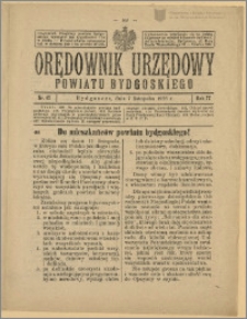 Orędownik Urzędowy Powiatu Bydgoskiego, 1928, nr 47