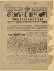Orędownik Urzędowy Powiatu Bydgoskiego, 1929, nr 1