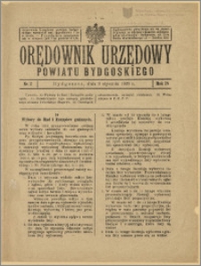 Orędownik Urzędowy Powiatu Bydgoskiego, 1929, nr 2