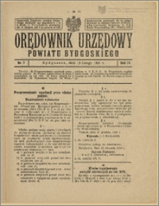 Orędownik Urzędowy Powiatu Bydgoskiego, 1929, nr 7