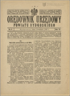 Orędownik Urzędowy Powiatu Bydgoskiego, 1929, nr 14