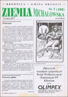 Ziemia Michałowska : Gazeta Brodnicka R. 1997, Nr 7 (162)
