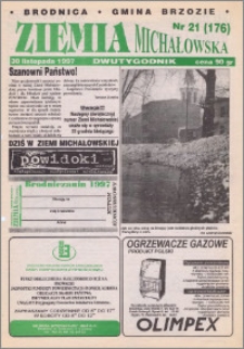 Ziemia Michałowska : Dwutygodnik miasta Brodnicy i gminy Brzozie R. 1997, Nr 21 (176)