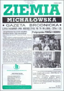 Ziemia Michałowska : Gazeta Brodnicka R. 1998, Nr 7/8 (185/186)