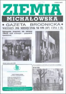 Ziemia Michałowska : Gazeta Brodnicka R. 1998, Nr 9 (187)