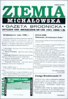 Ziemia Michałowska : Gazeta Brodnicka R. 1999, Nr 1 (191)