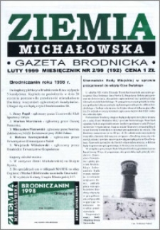 Ziemia Michałowska : Gazeta Brodnicka R. 1999, Nr 2 (192)