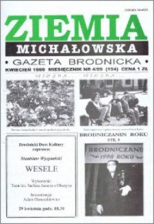 Ziemia Michałowska : Gazeta Brodnicka R. 1999, Nr 4 (194)