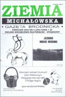 Ziemia Michałowska : Gazeta Brodnicka R. 2000, Nr 4 (206)