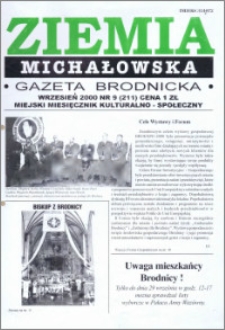 Ziemia Michałowska : Gazeta Brodnicka R. 2000, Nr 9 (211)