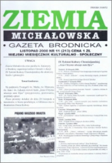 Ziemia Michałowska : Gazeta Brodnicka R. 2000, Nr 11 (213)