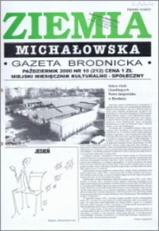 Ziemia Michałowska : Gazeta Brodnicka R. 2000, Nr 10 (212)