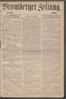 Bromberger Zeitung, 1862, nr 219