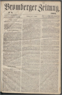 Bromberger Zeitung, 1863, nr 9