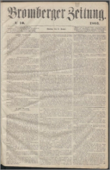 Bromberger Zeitung, 1863, nr 10