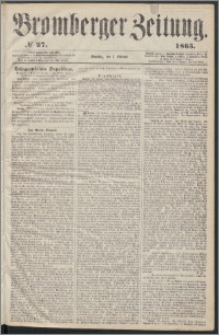 Bromberger Zeitung, 1863, nr 27